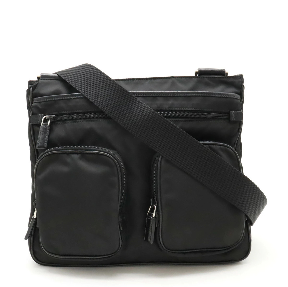 Prada Messenger Crossbody Leather NERO Black